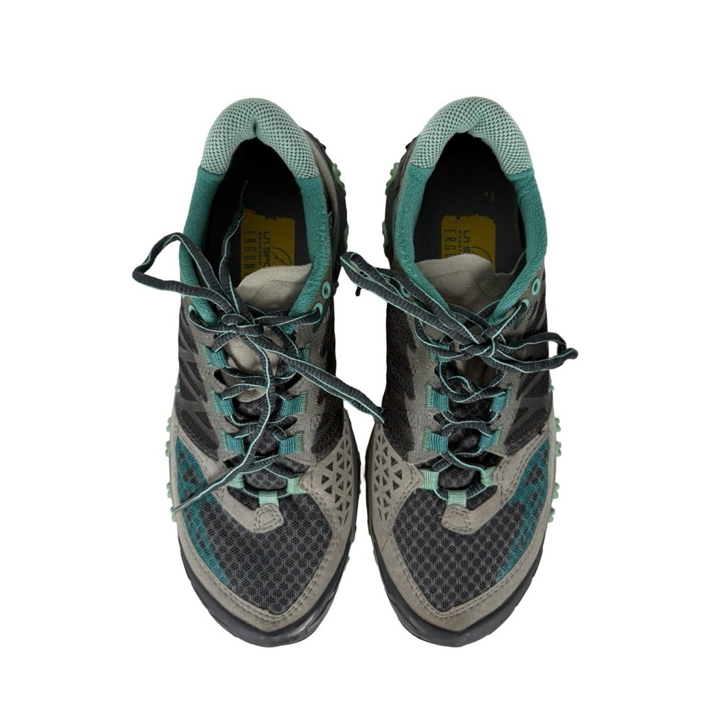 La Sportiva Bushido Womens Hiking US 8 Sneakers Gray Green Trail Running Hiking - Picture 9 of 14
